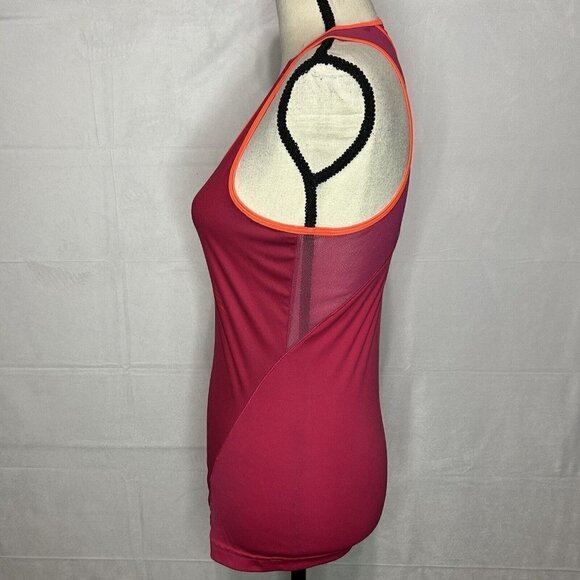 Adidas ADIZERO Formation Mesh Racerback Tank Top Womens Sz S Hot Pink / Orange - Picture 5 of 9